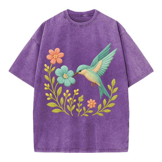 Mint Bee-Eater - Vintage T-shirt - Purple