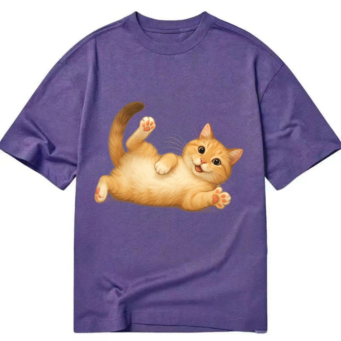 Therapy Cat  - Classic T-shirt - Purple