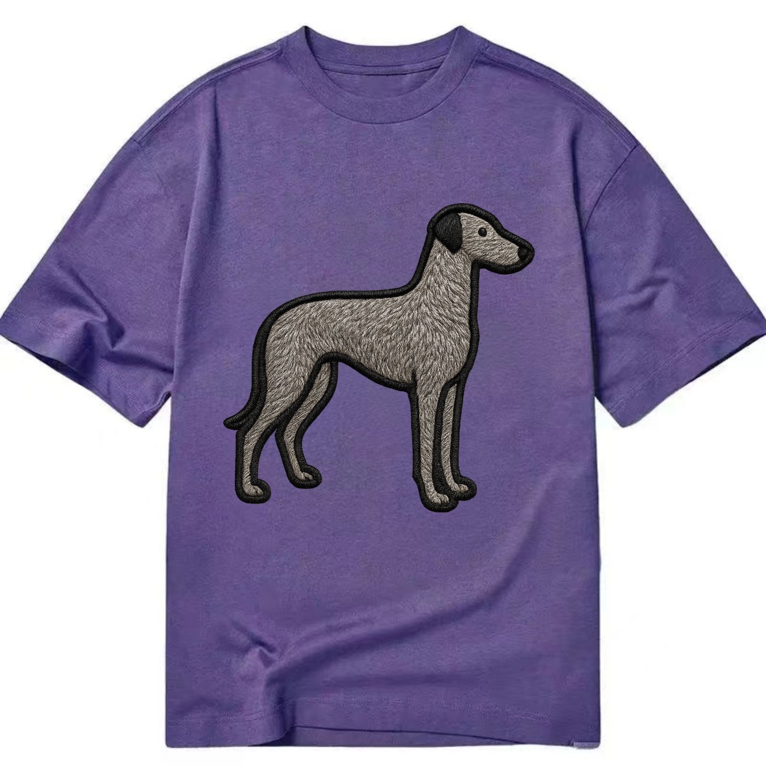 Scottish Deerhound - Trendy hound silhou - Classic T-shirt - Purple
