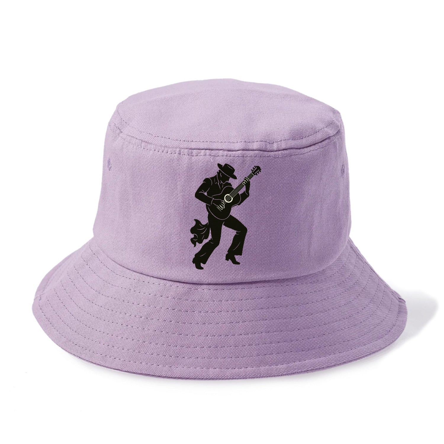 Flamenco guitarist dramatic pose - Bucket Hat - Purple