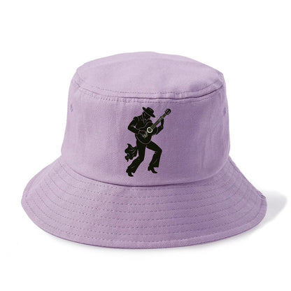 Flamenco guitarist dramatic pose - Bucket Hat - Purple