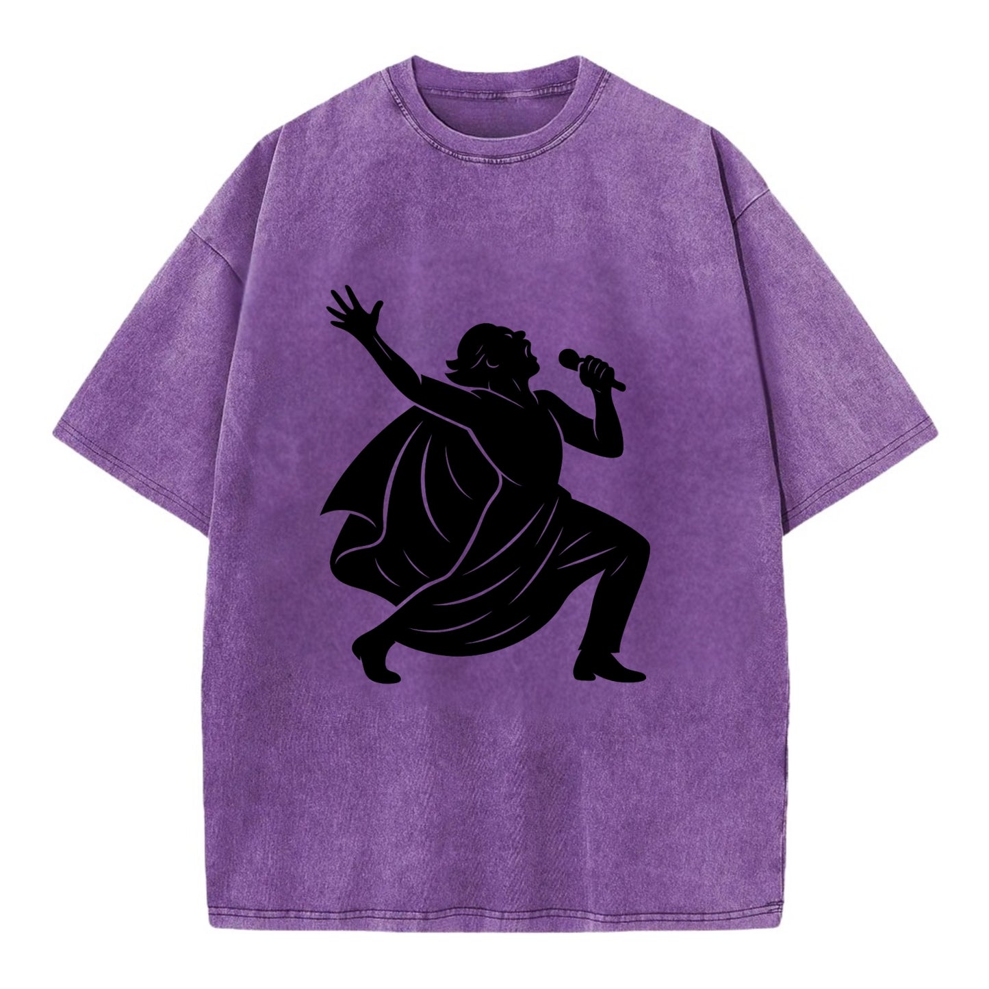 Opera singer powerful finale - Vintage T-shirt - Purple