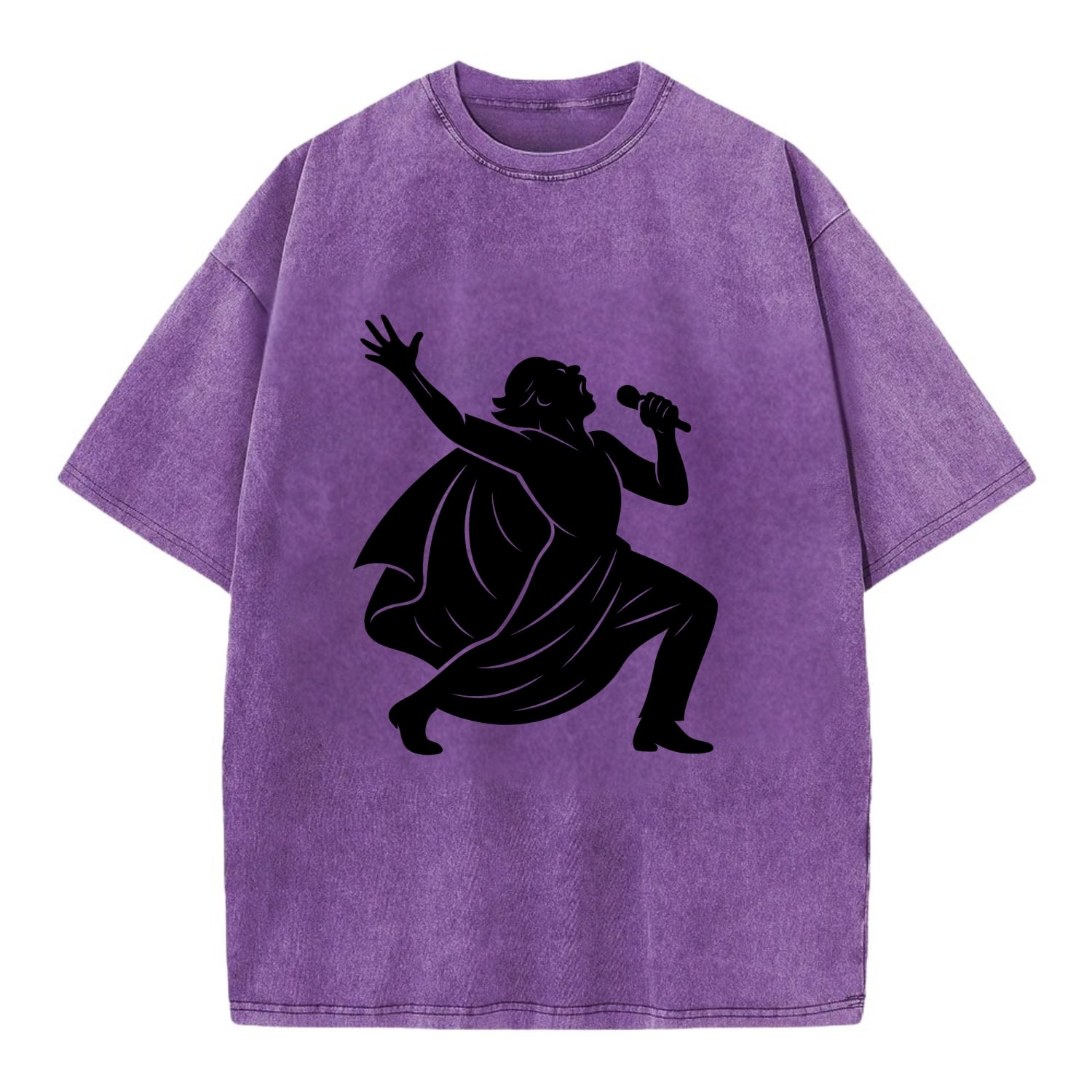 Opera singer powerful finale - Vintage T-shirt - Purple