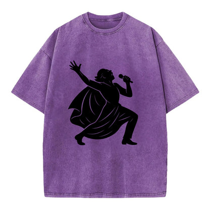 Opera singer powerful finale - Vintage T-shirt - Purple
