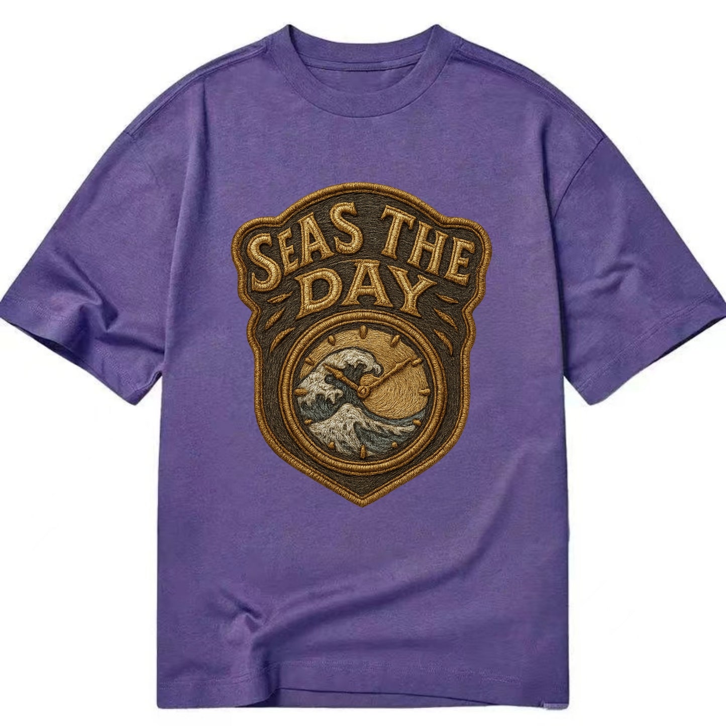 Seas The Day  - Classic T-shirt - Purple