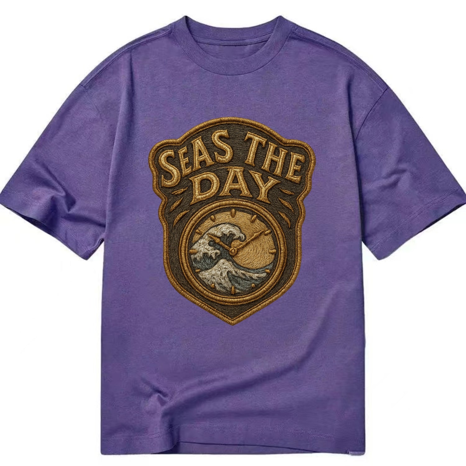 Seas The Day  - Classic T-shirt - Purple