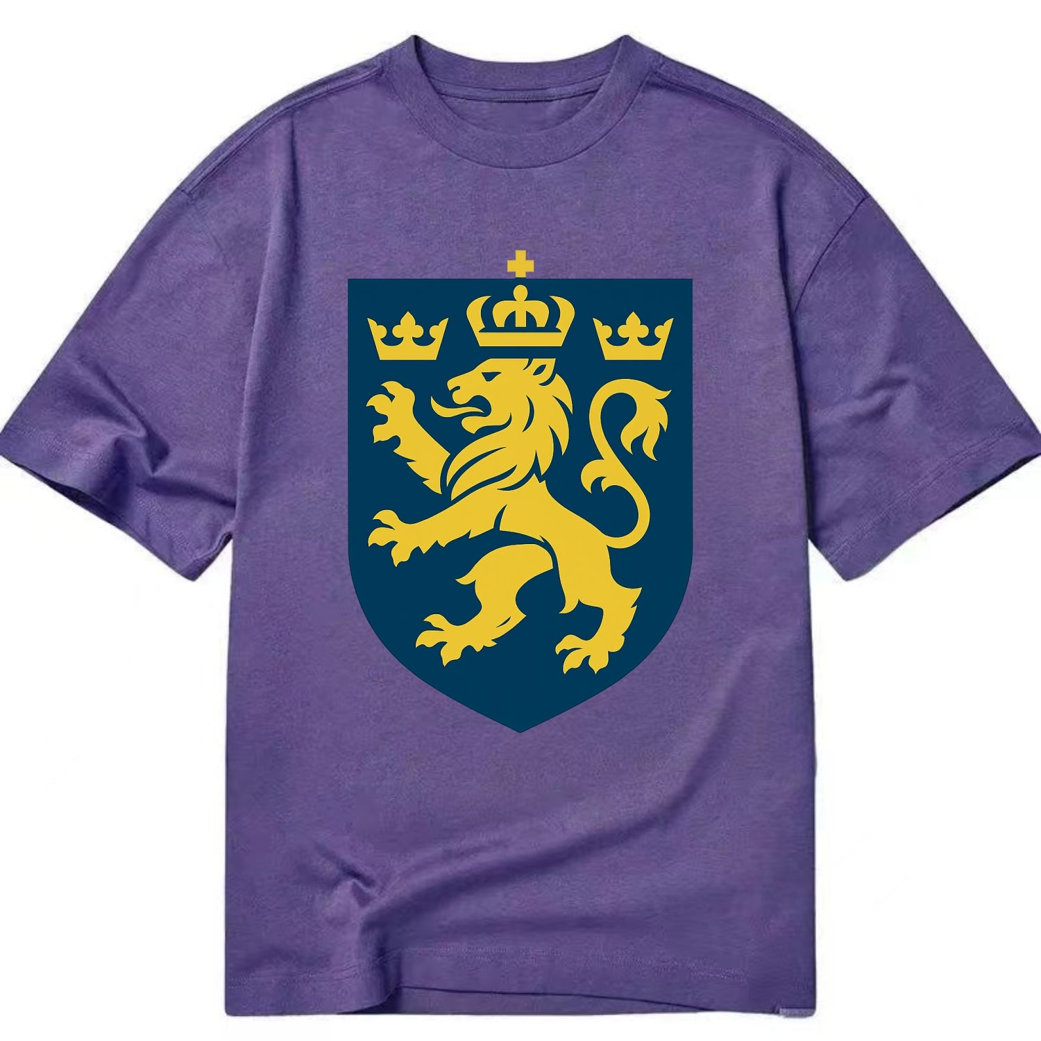 Sweden Three Crowns Emblem  - Classic T-shirt - Purple