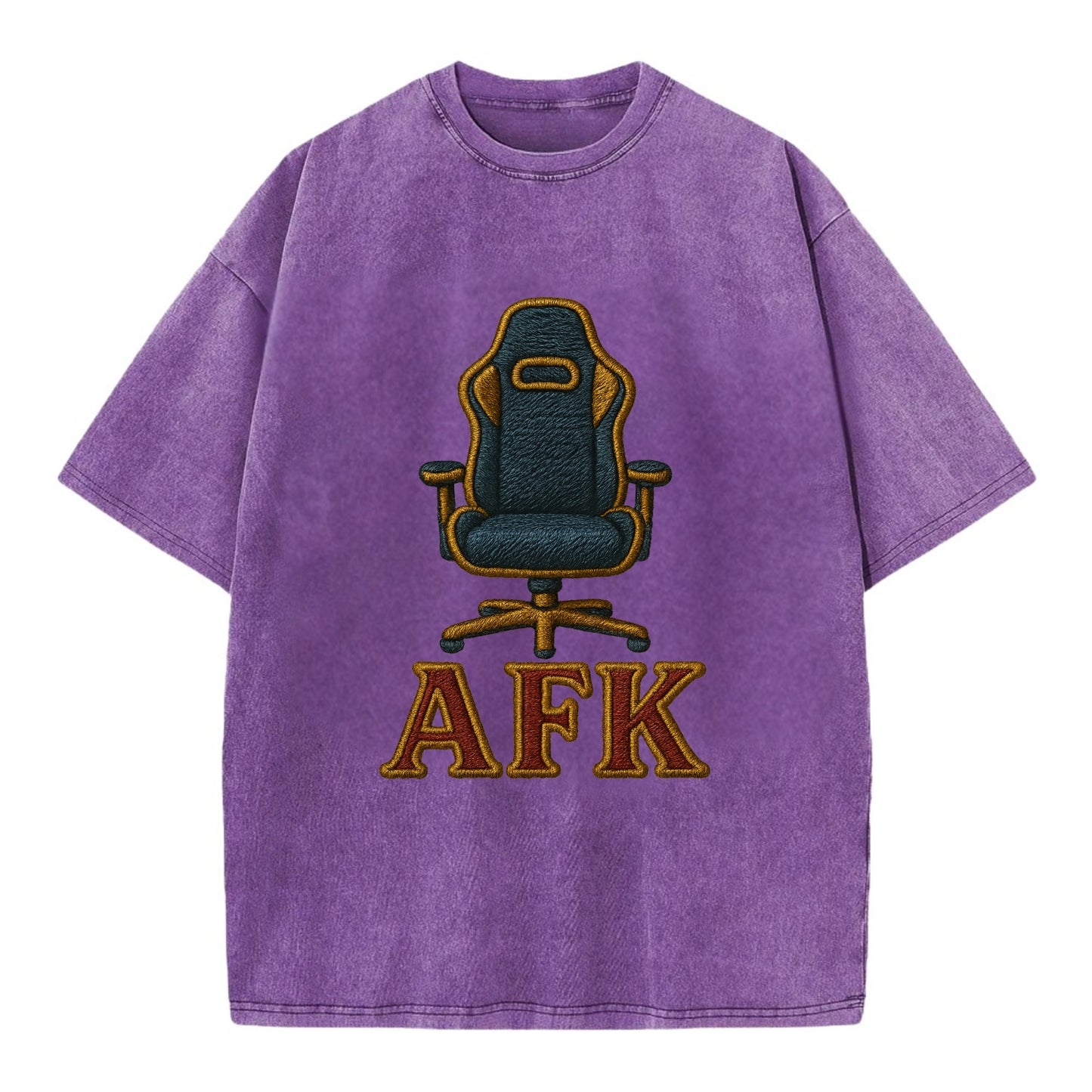 AFK   - Vintage T-shirt - Purple
