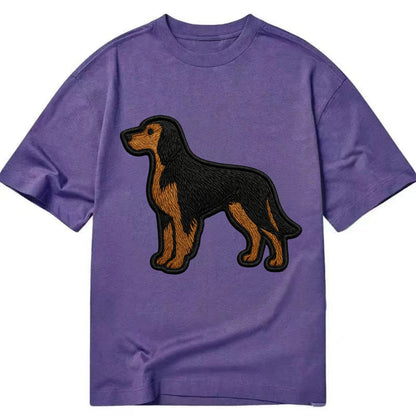 Gordon Setter - Modern setter silhouette - Classic T-shirt - Purple