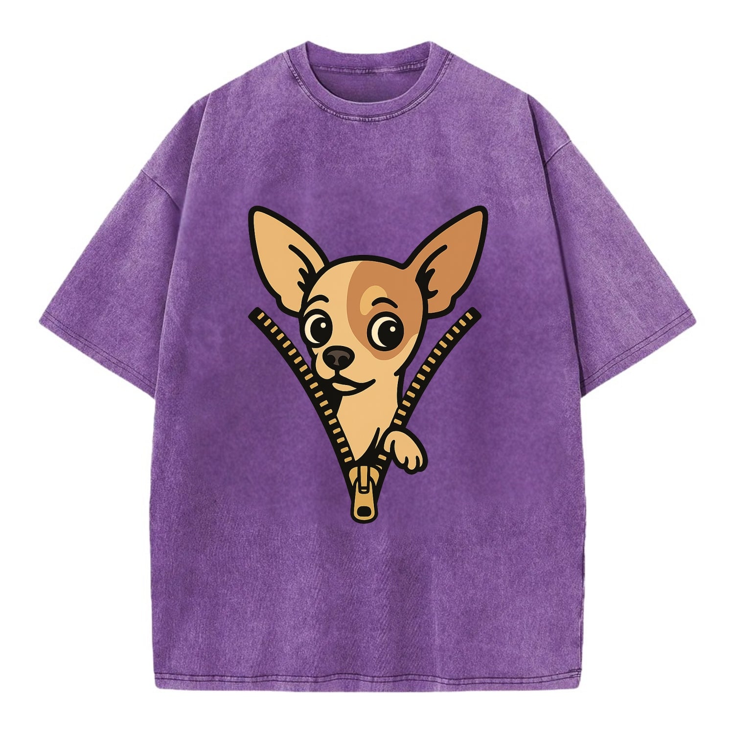 Chihuahua - Vintage T-shirt - Purple