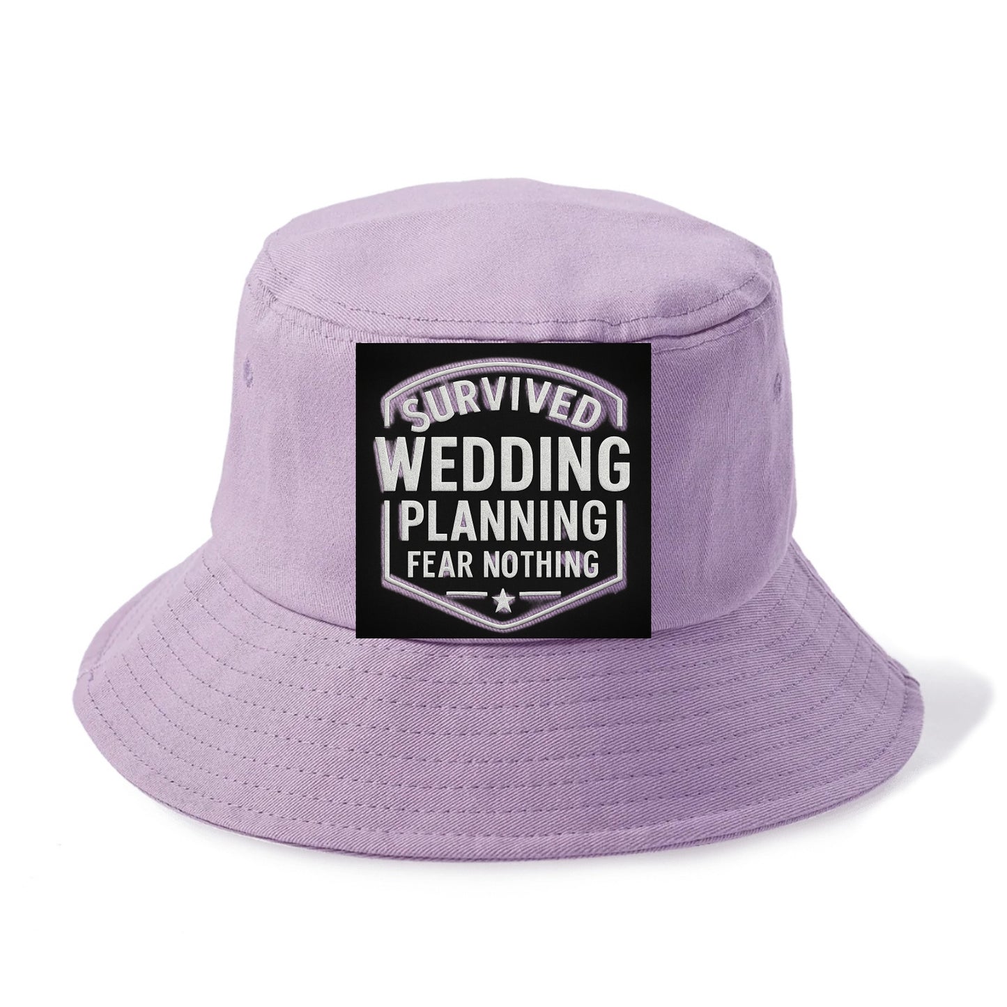 Survived wedding planning, fear nothing - Bucket Hat - Purple
