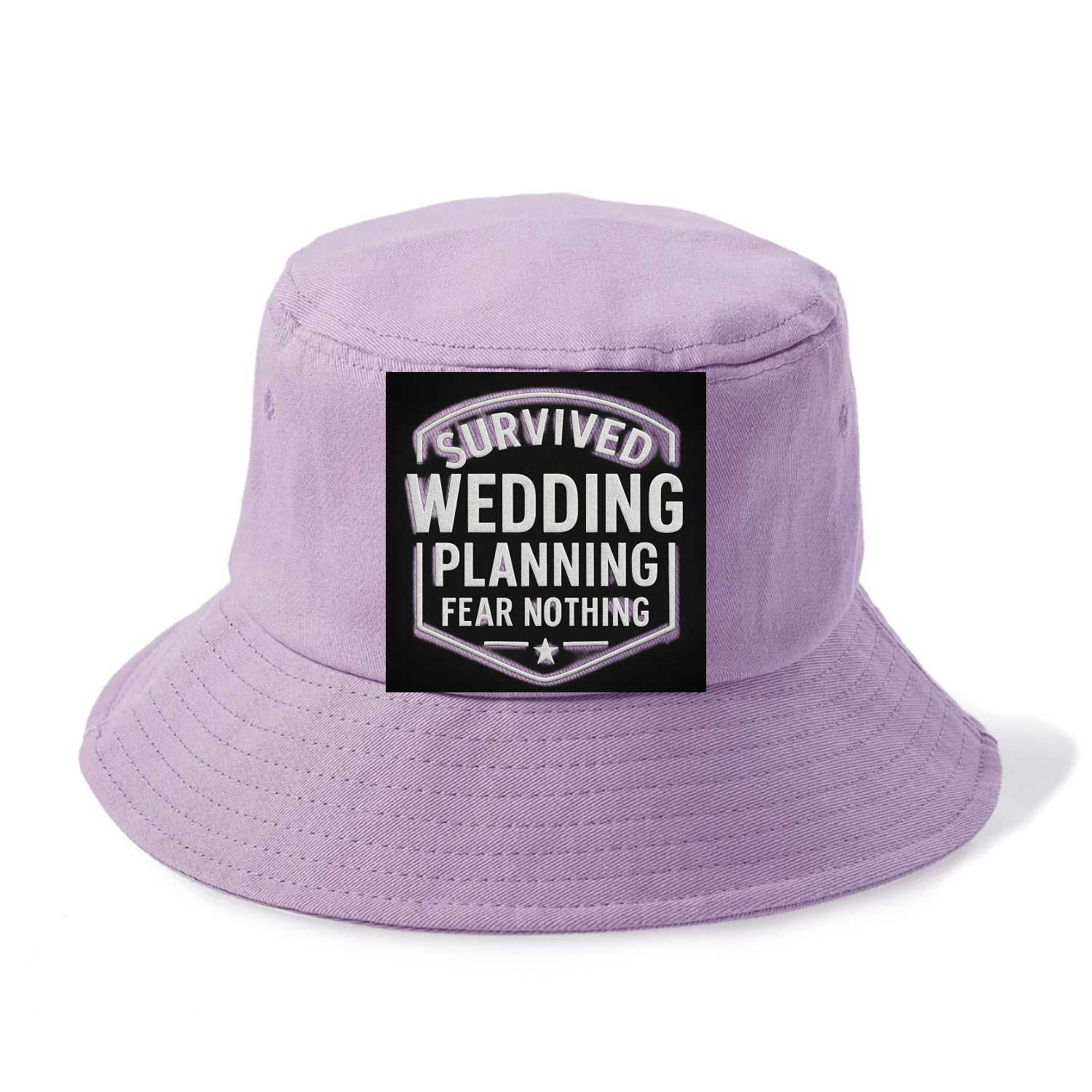 Survived wedding planning, fear nothing - Bucket Hat - Purple