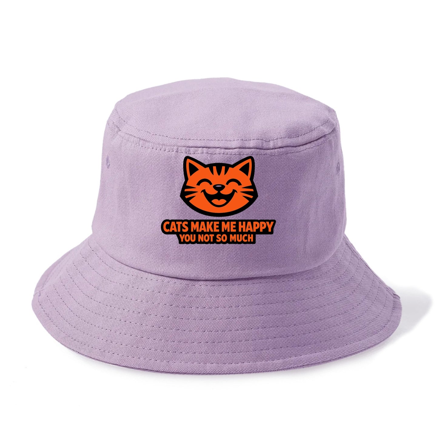 Feline Joy and Sassy Truths - Bucket Hat - Purple