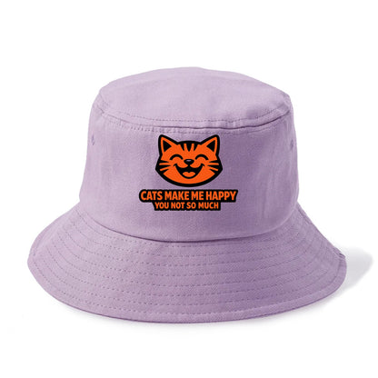Feline Joy and Sassy Truths - Bucket Hat - Purple