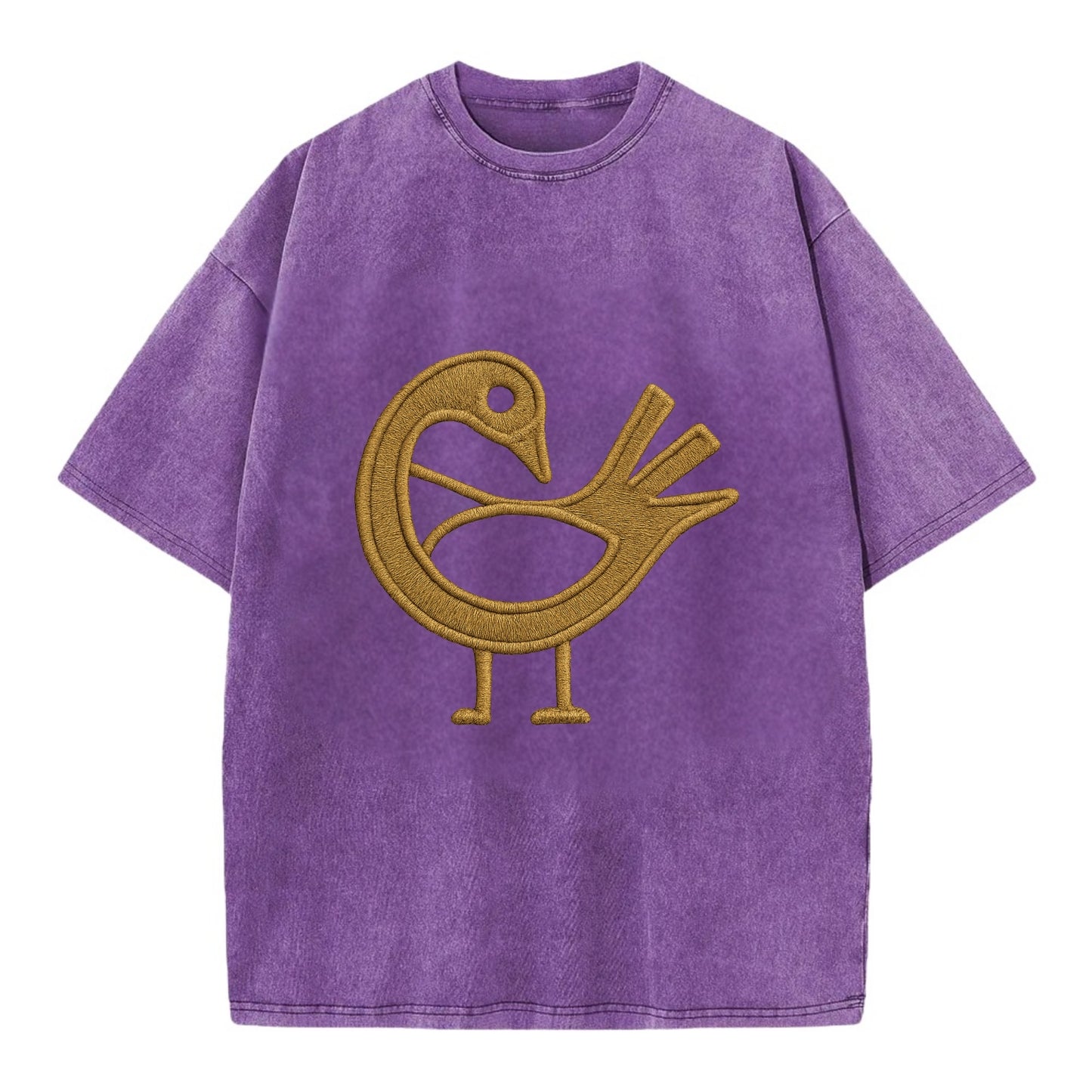 Adinkra Sankofa  - Vintage T-shirt - Purple