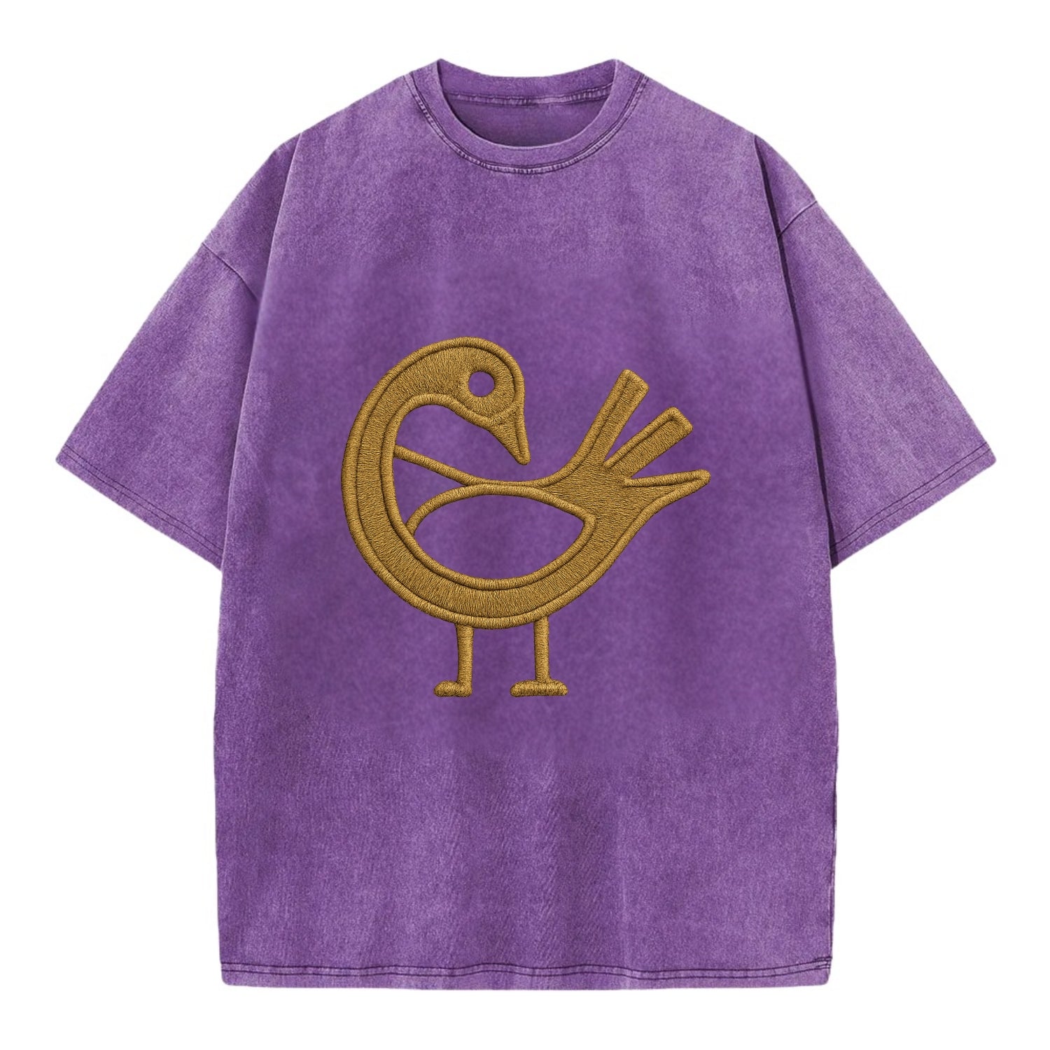 Adinkra Sankofa  - Vintage T-shirt - Purple
