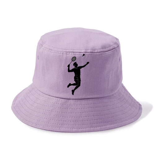 Badminton player jumping for a smash - Bucket Hat