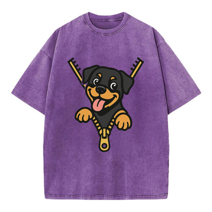 Rottweiler - Vintage T-shirt - Purple