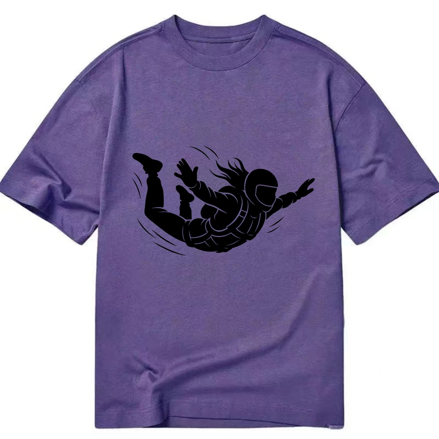 Skydiver free-fall position - Classic T-shirt - Purple