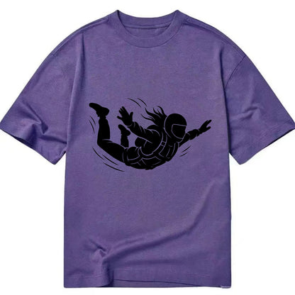 Skydiver free-fall position - Classic T-shirt - Purple