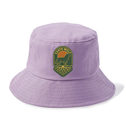 Earth Wolf Roots  - Bucket Hat - Purple