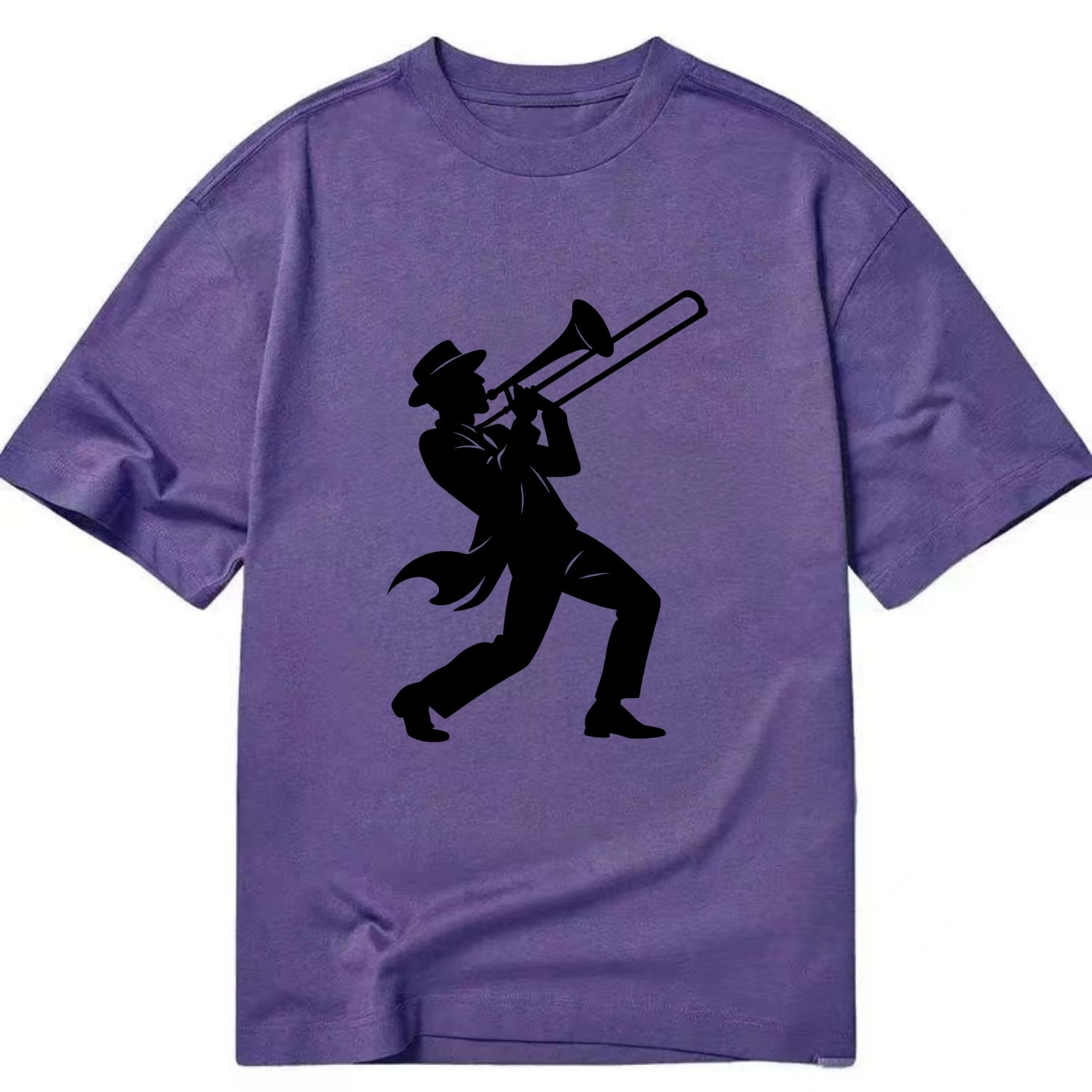 Trombone player jazz improvisation - Classic T-shirt - Purple