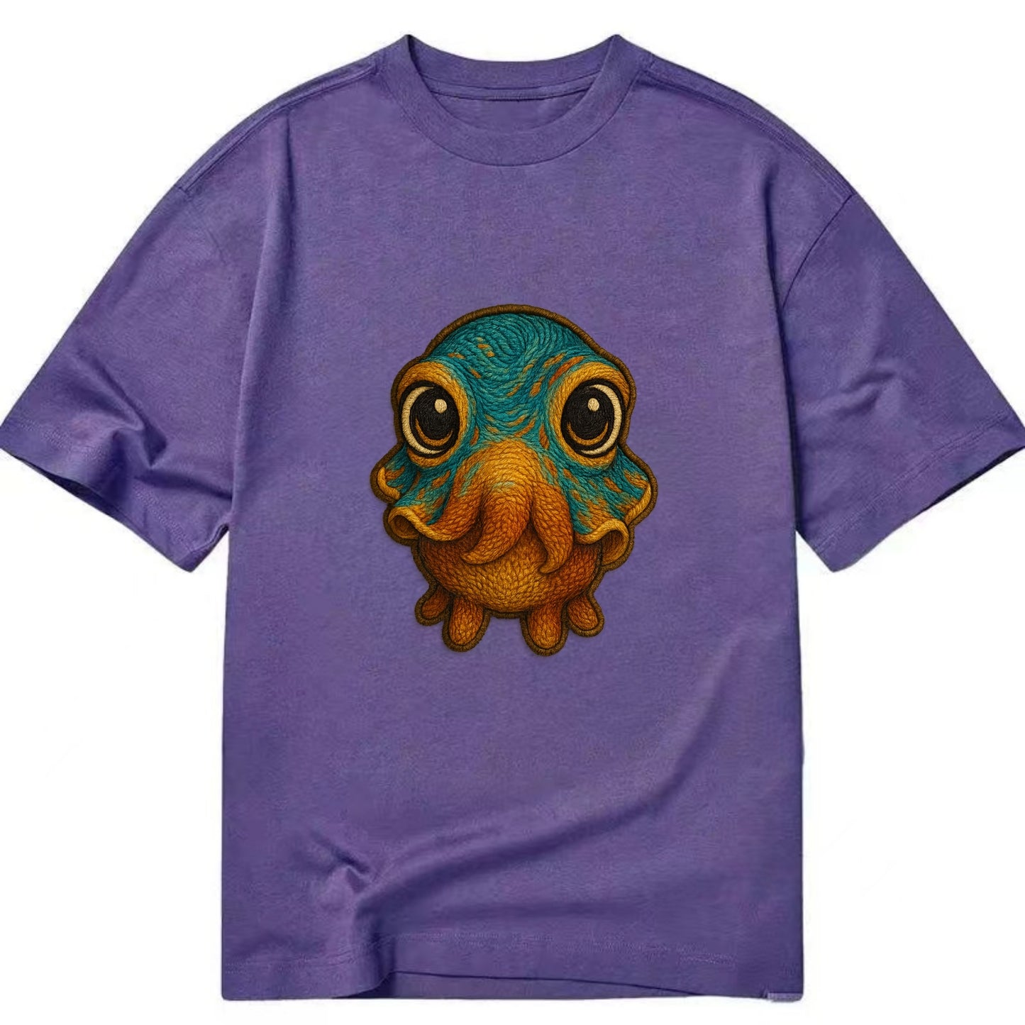 Baby Cuttlefish - color-changing skin, W-shaped pupil, front-facing, hypnotic cute - Classic T-shirt - Purple