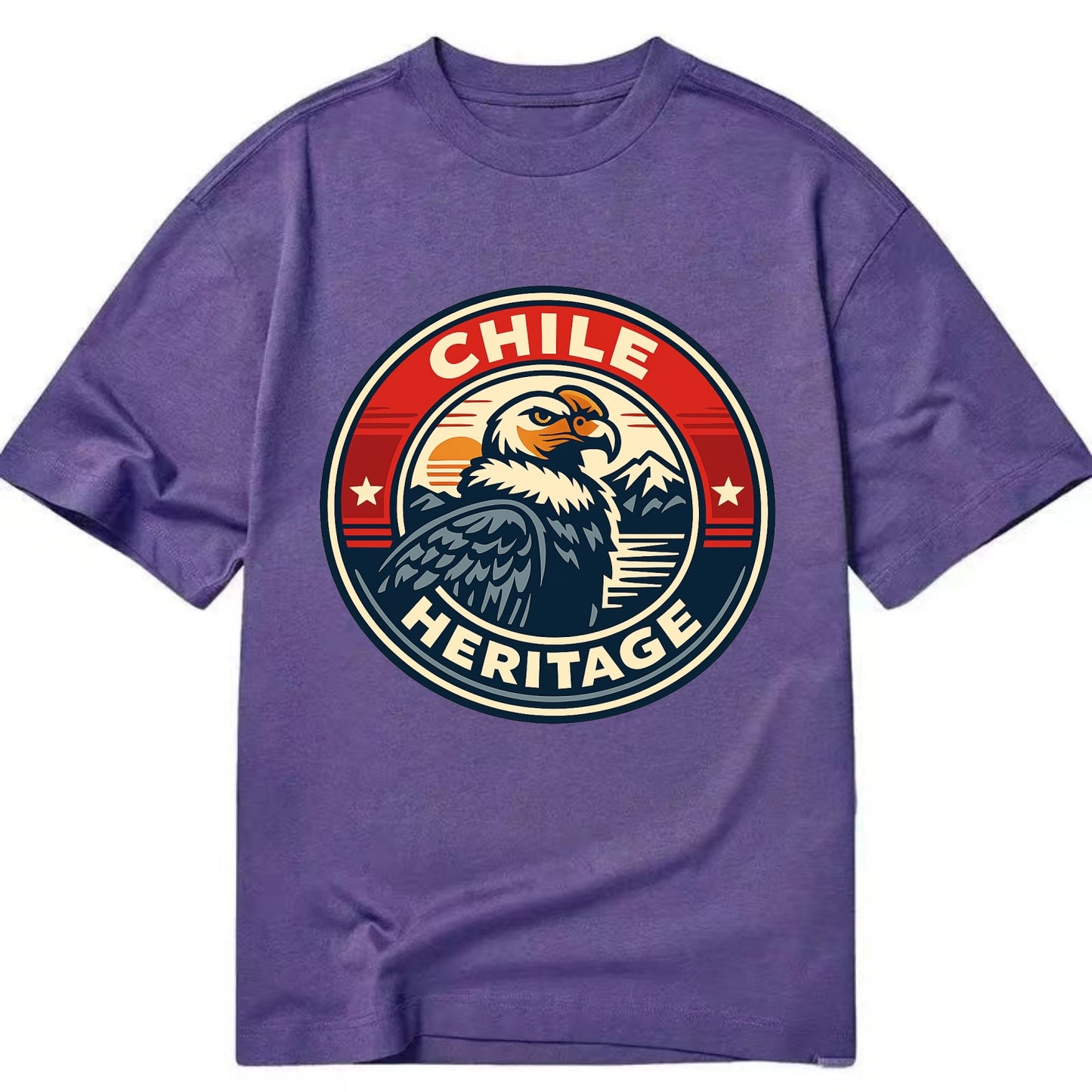 Andean Spirit Emblem - Classic T-shirt - Purple