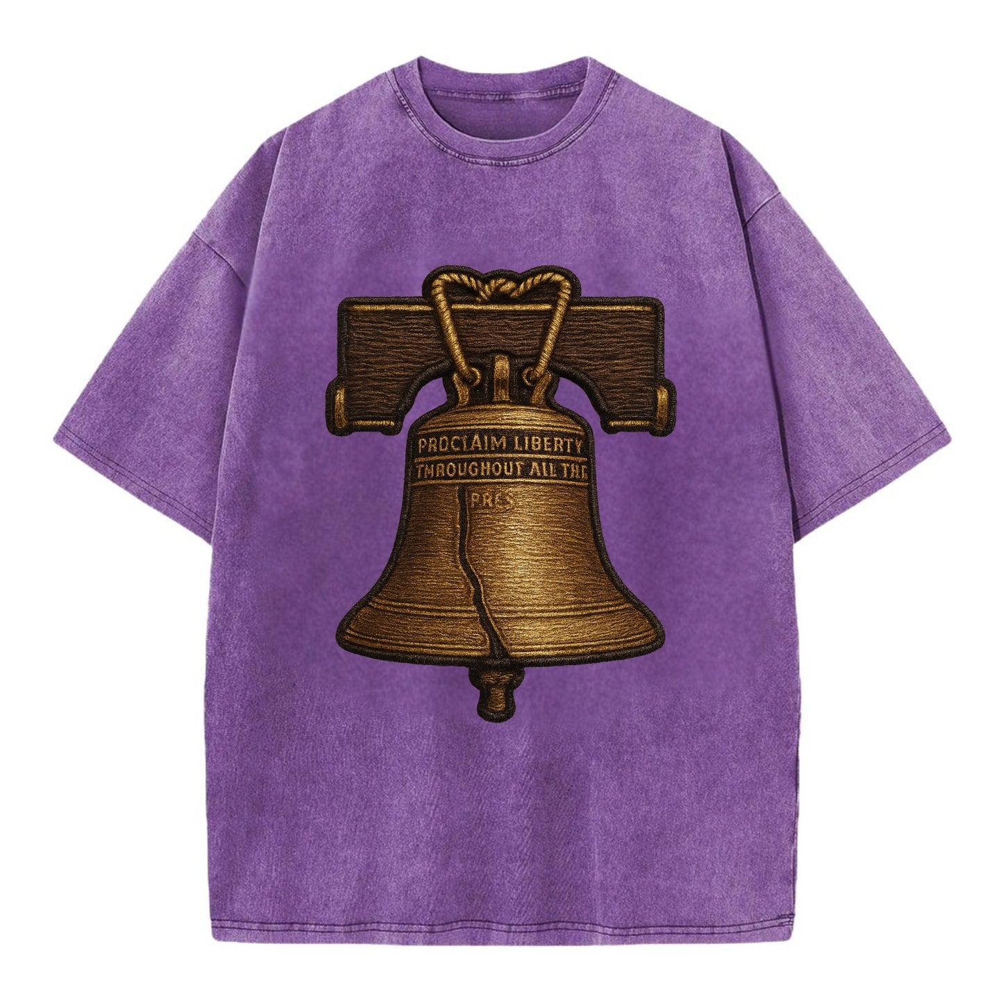 Liberty Bell  - Vintage T-shirt - Purple