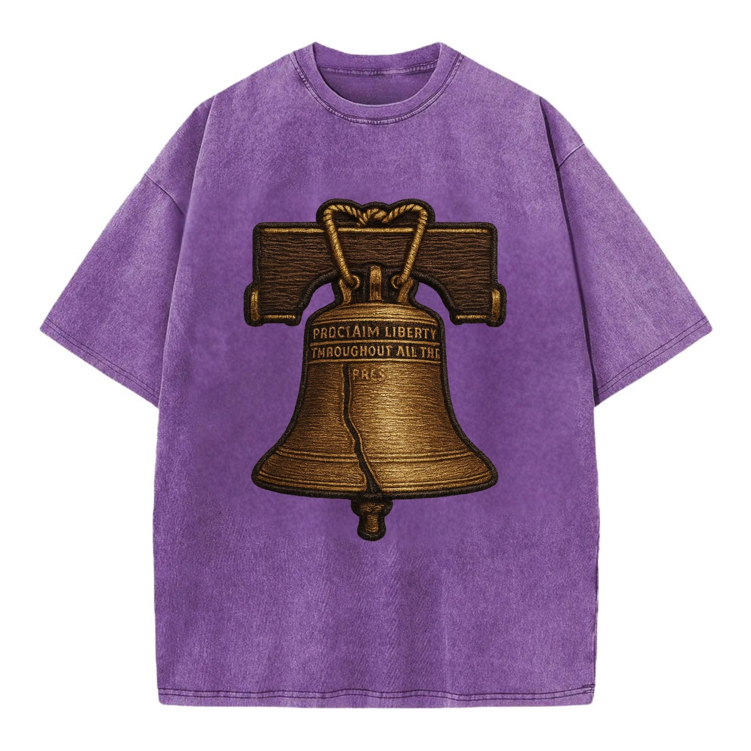 Liberty Bell  - Vintage T-shirt - Purple