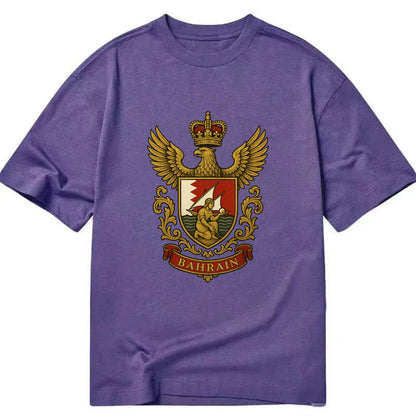 Bahrain Heritage Badge  - Classic T-shirt - Purple