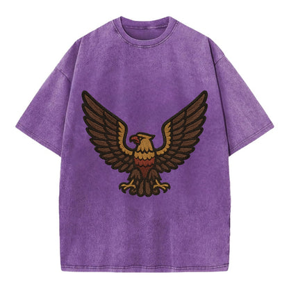 Eagle Wings  - Vintage T-shirt - Purple