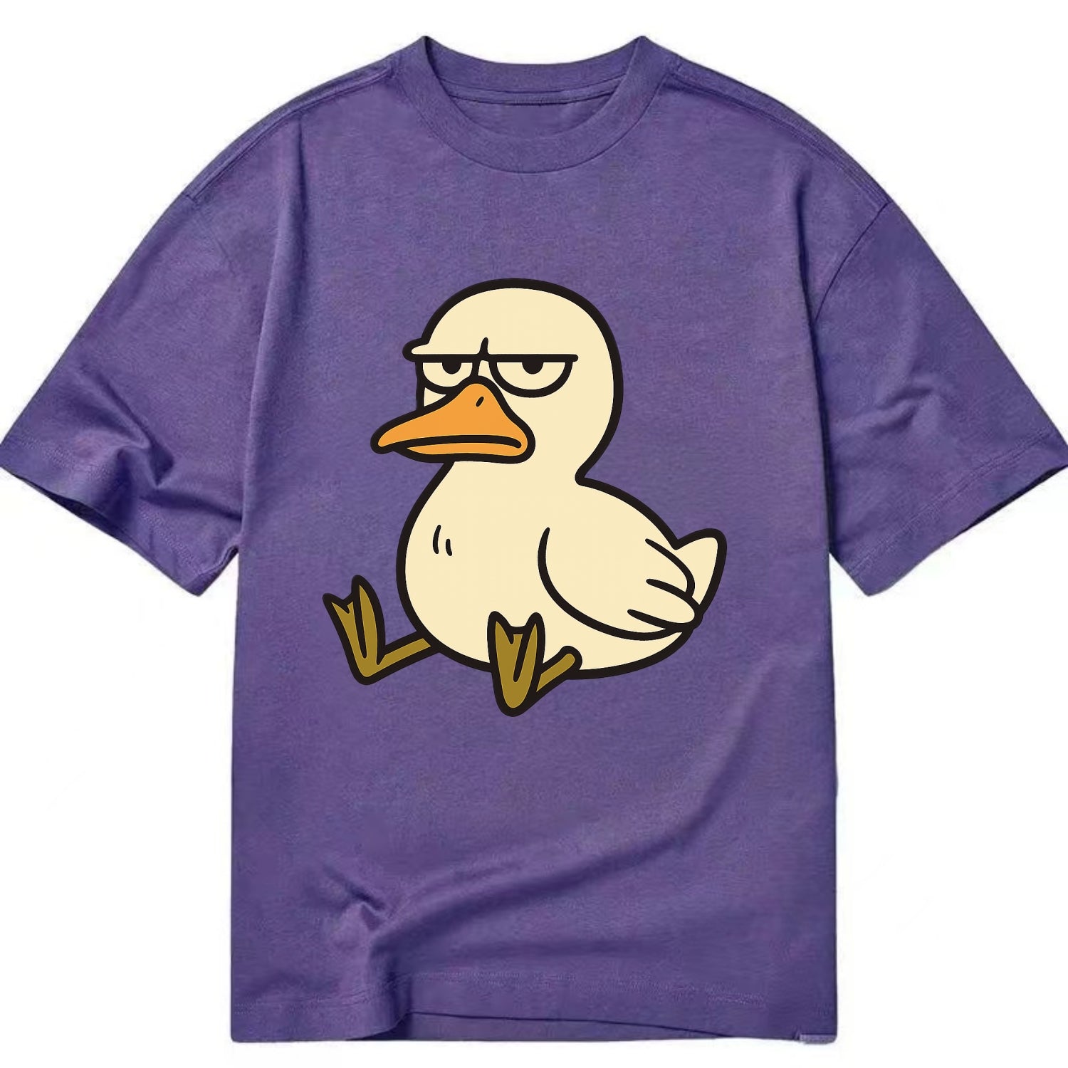 The Duck Judging Silently - Classic T-shirt - Purple