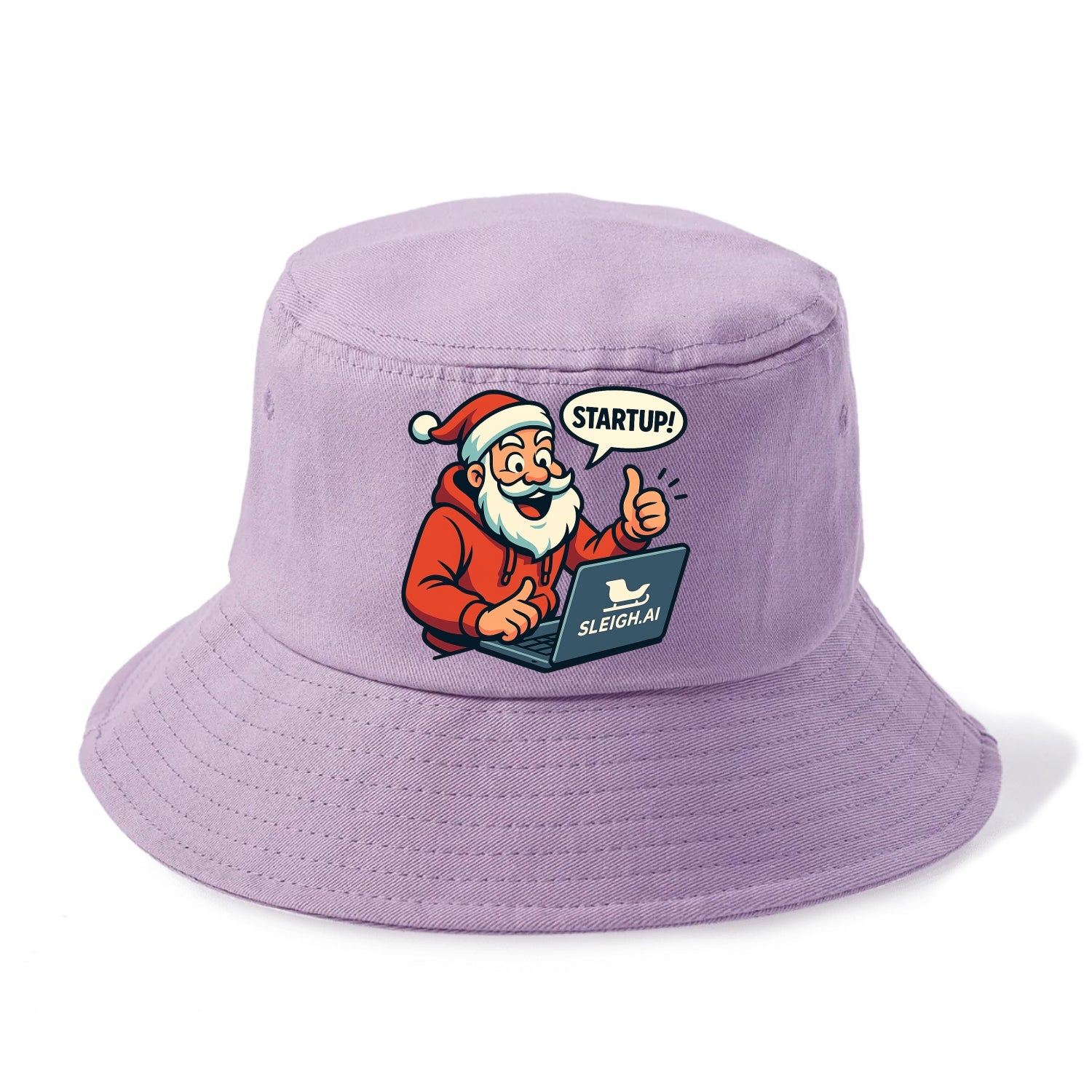 Santa Tech Startup CEO - Bucket Hat - Purple