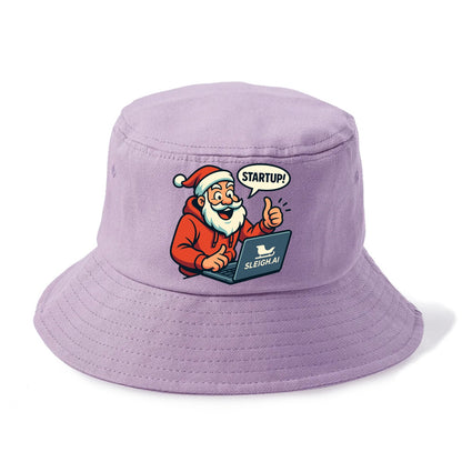 Santa Tech Startup CEO - Bucket Hat - Purple