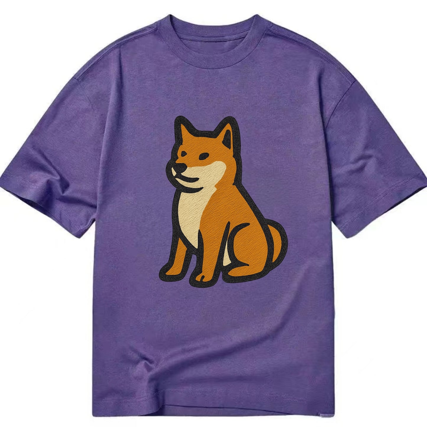 Shiba Inu - Red colored sitting pose - C Classic T-shirt - Purple