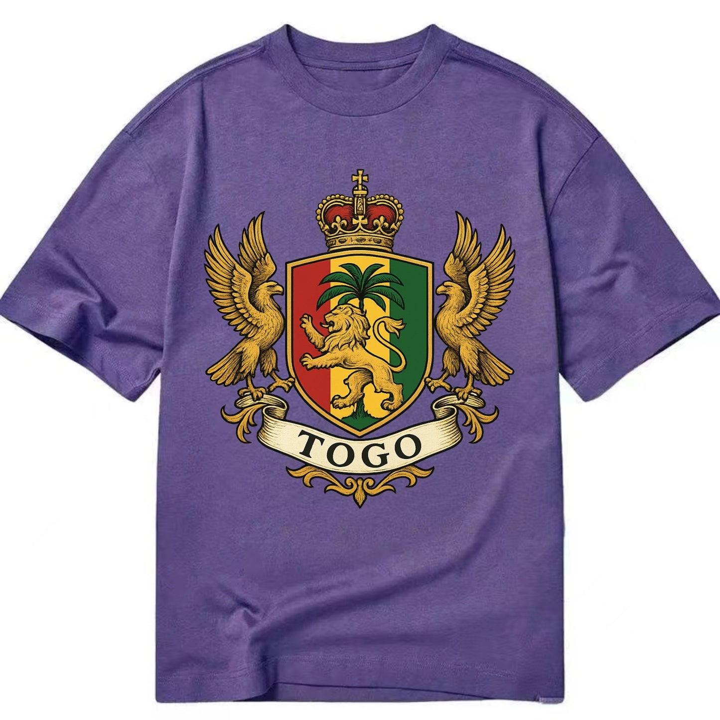 Togo Heritage Badge  - Classic T-shirt - Purple