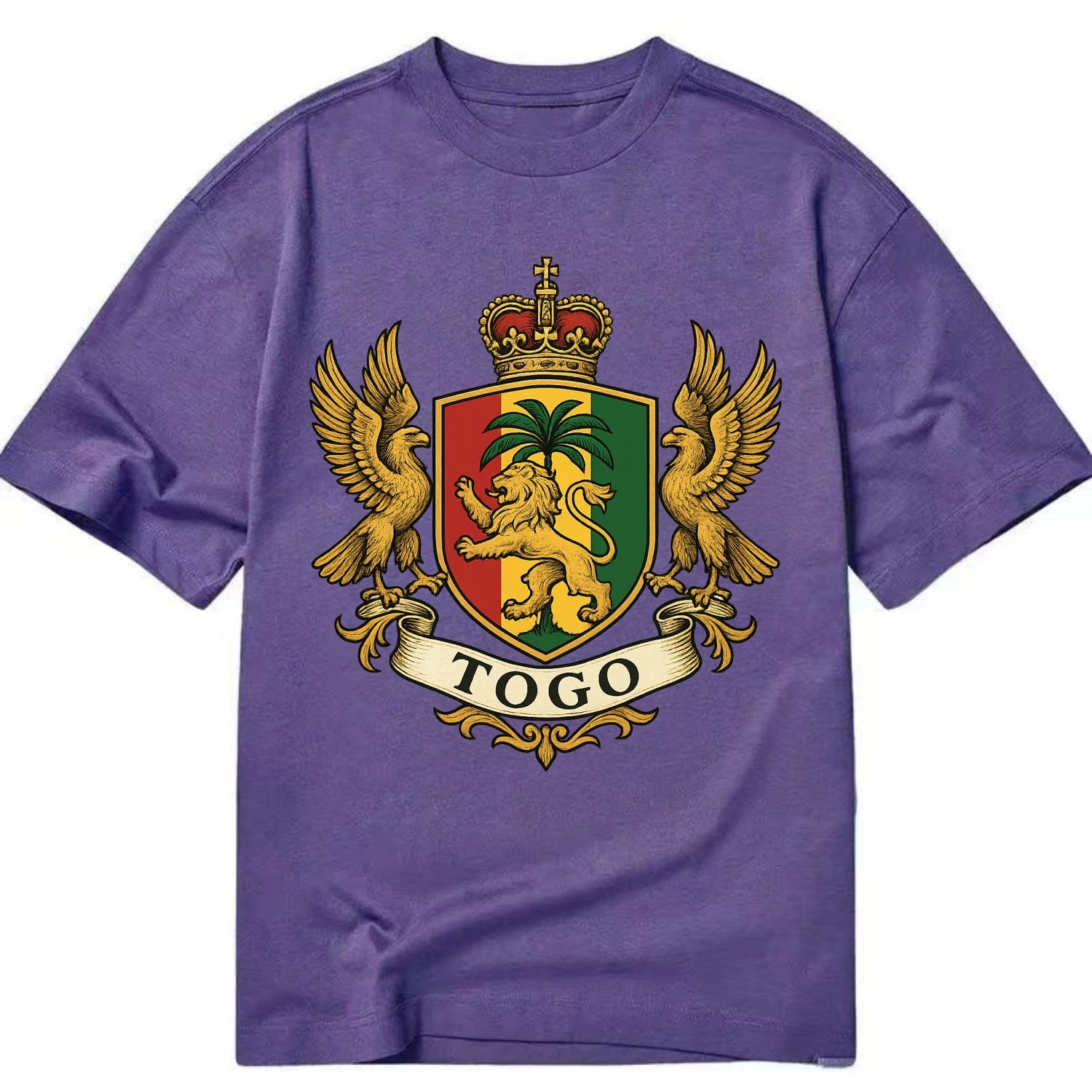 Togo Heritage Badge  - Classic T-shirt - Purple