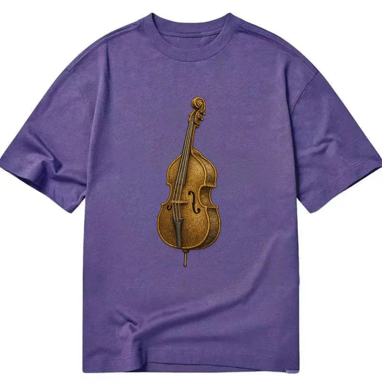 Acoustic Bass  - Classic T-shirt - Purple