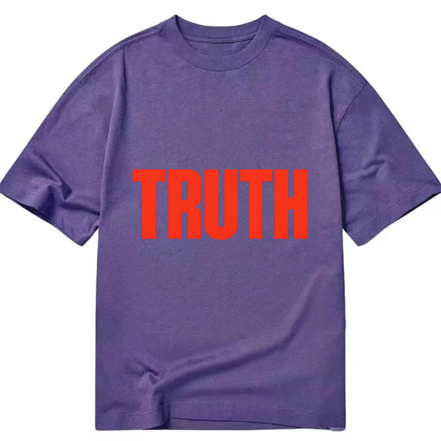 Bold typography design - "TRUTH" - honesty, reality - Classic T-shirt - Purple