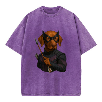 Vizsla Hawkeye  - Vintage T-shirt - Purple
