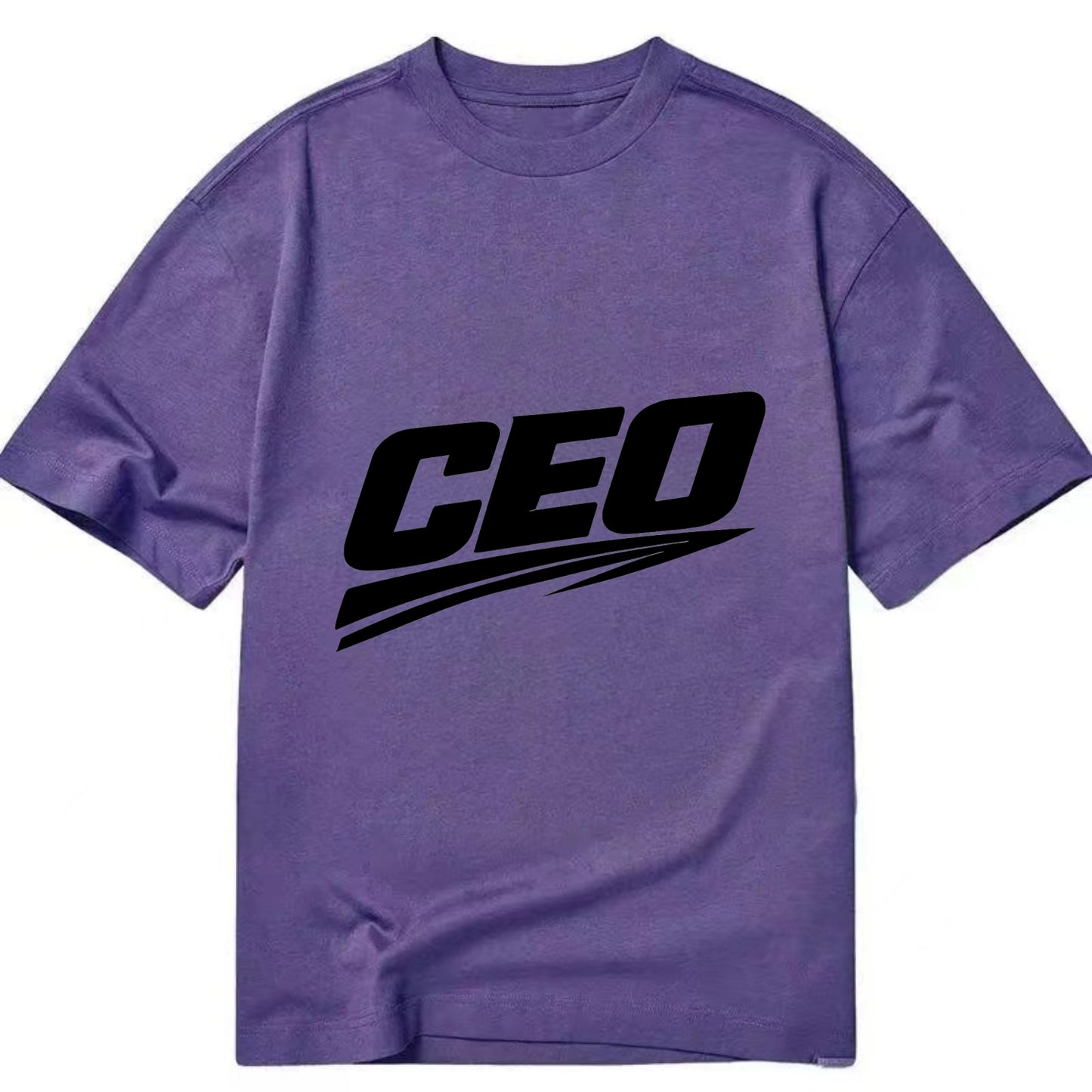 Bold typography design - "CEO" - chief executive, running things - Classic T-shirt - Purple