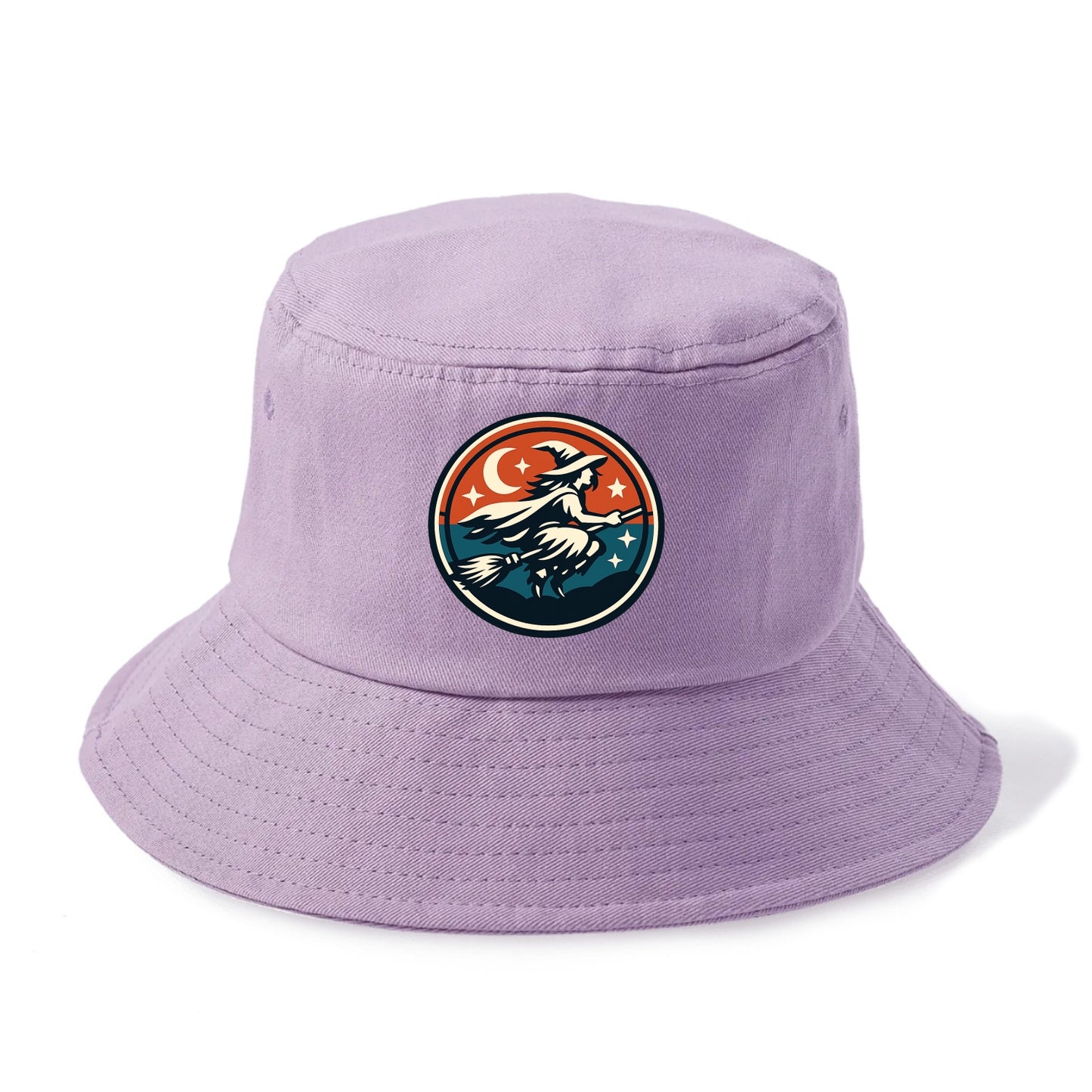 Mystic Night Witch Emblem - Bucket Hat - Purple