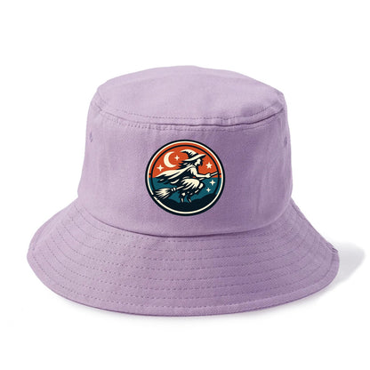 Mystic Night Witch Emblem - Bucket Hat - Purple