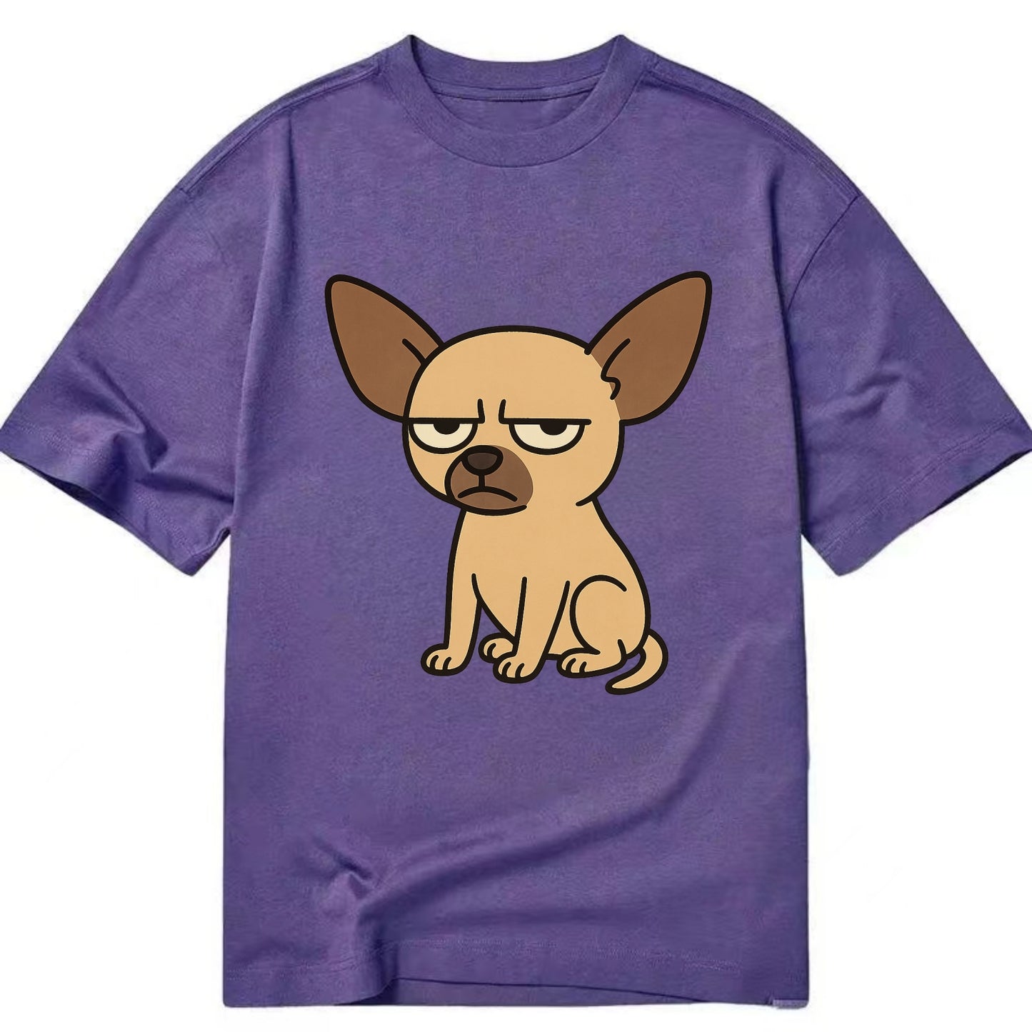 The Chihuahua Judging Silently - Classic T-shirt - Purple