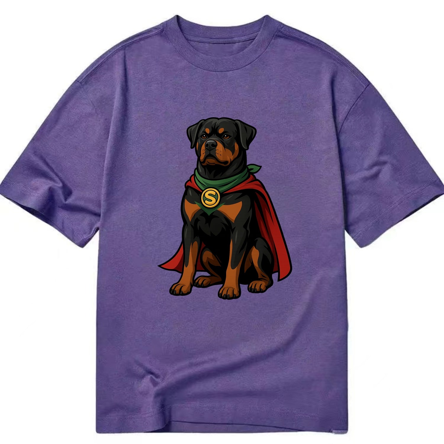 Rottweiler Strong Hero  - Classic T-shirt - Purple