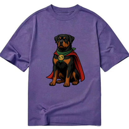 Rottweiler Strong Hero  - Classic T-shirt - Purple
