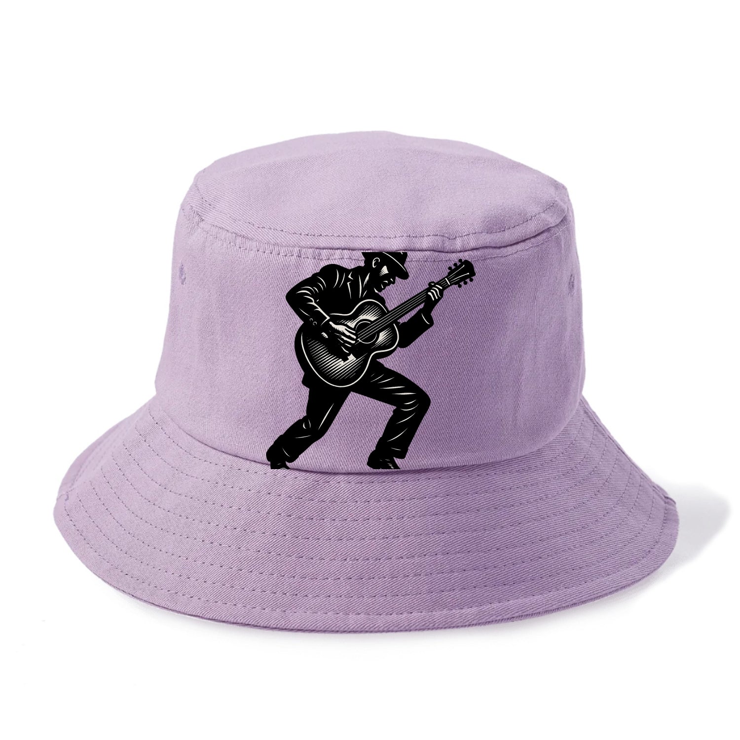 Guitarist playing acoustic guitar - Bucket Hat - Purple