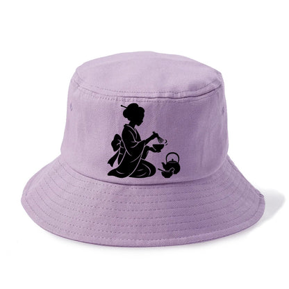 Geisha traditional tea ceremony - Bucket Hat - Purple