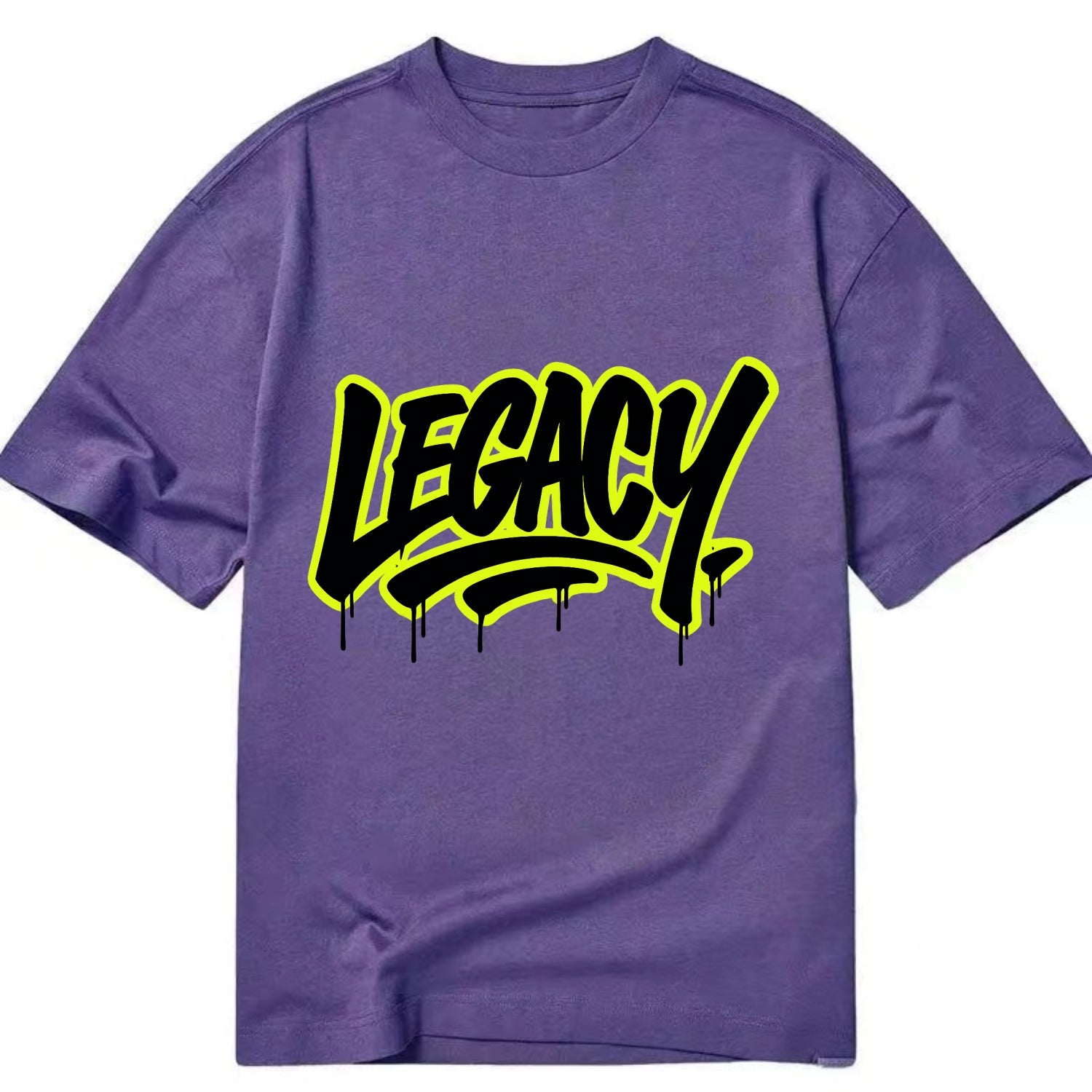 Bold typography design - "LEGACY" - what you leave behind, lasting impact - Classic T-shirt - Purple
